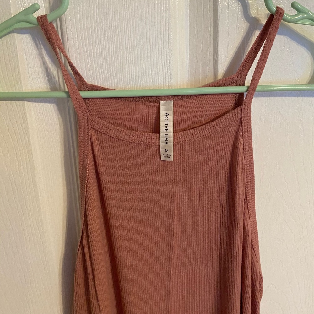 Pink Halter Tank Top